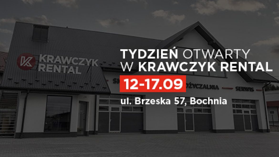 Tydzień Otwarty w Krawczyk Rental! 12-17.09.2022 – Zapraszamy!